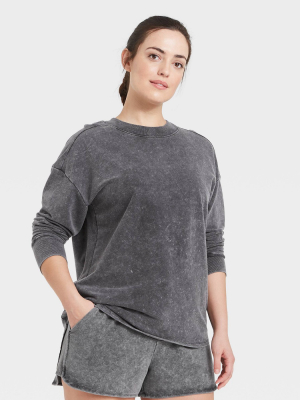 Women's Lightweight Fleece Crewneck Pullover - All In Motion™