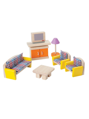 Plan Toys Dollhouse Living Room Set