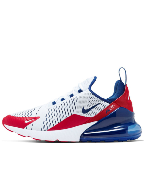 Nike Air Max 270 Usa Sneakers In White/red Royal