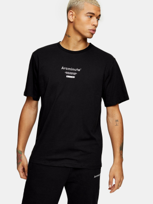 Arcminute Black Graphic Print T-shirt*