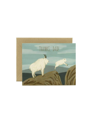 Mountain Goats Father's Day Card