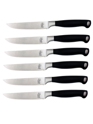 Berghoff Bistro 6" Stainless Steel Steak Knife, Set Of 6