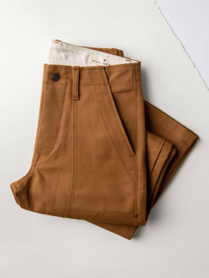 Hencye Canvas Workpant In Brown