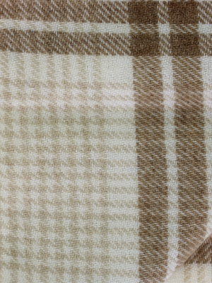 Brunello Cucinelli Checked Frayed Hem Scarf