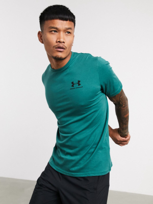 Under Armour Sportstyle Logo T-shirt In Green