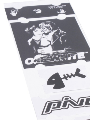 Off-white Kiss Stickers Set