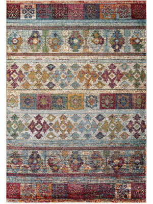 Topsfield Lattice Area Rug Multicolored