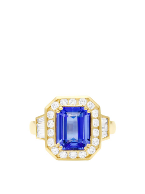 Effy Limited Edition 14k Yellow Gold Tanzanite And Diamond Ring, 3.69 Tcw