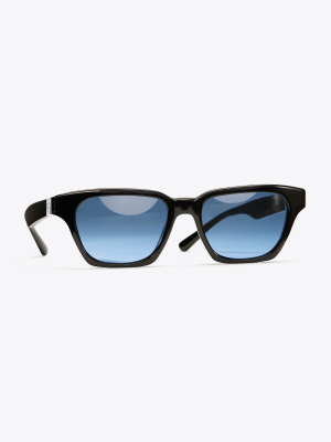 Rectangular Stacked-t Sunglasses