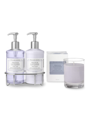 Williams Sonoma French Lavender Hand Soap & Lotion, Deluxe 6-piece Set