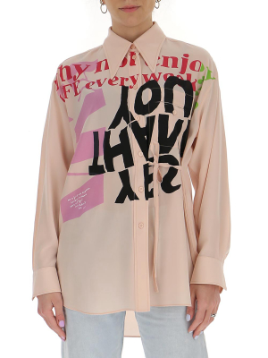 Chloé Text Printed Shirt