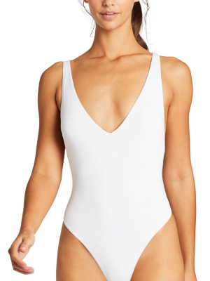 Vitamin A Ecolux Alana One Piece Swimsuit In White