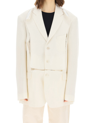 Maison Margiela Cut-out Single-breasted Blazer