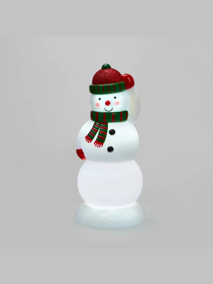 Lit Snowman Decorative Figurine White - Wondershop™
