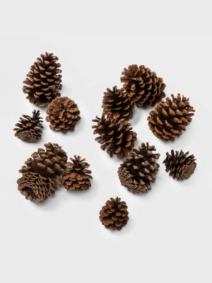 12ct Cinnamon Scented Artificial Christmas Pine Cones Decorative Figurine - Wondershop™