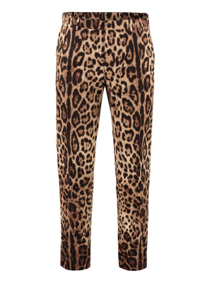 Dolce & Gabbana Leopard Print Trousers