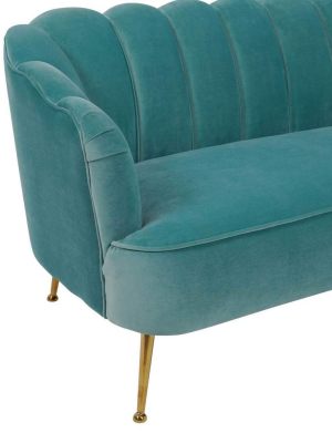 Ella Petite Sofa, Sea Blue