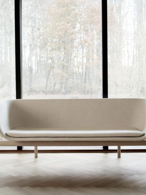 Tailor Lounge Sofa In Natural Oak & Light Grey Melange