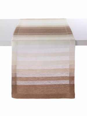 Bodrum Gradient Stripe Table Runner - Beige