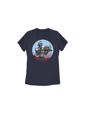 Women's Space Force Moon Snack Robot T-shirt