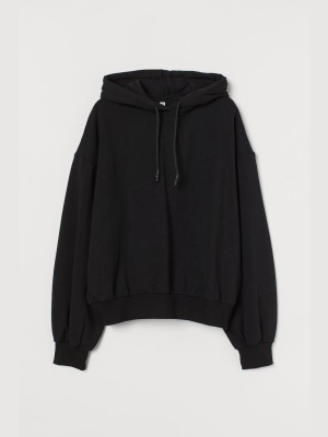 Balloon-sleeved Hoodie