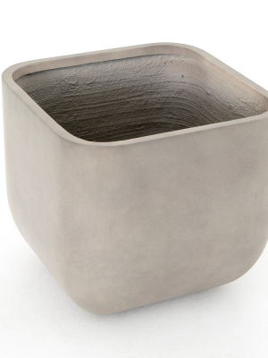 Ivan Square Planter-grey Concrete