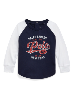 Polo Bear Cotton Jersey Baseball Tee