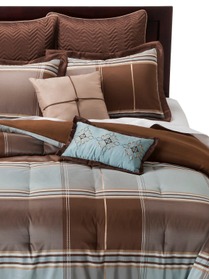 Brown Daniel Comforter Set 8pc