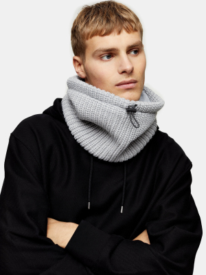 Grey Knitted Snood