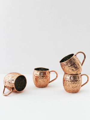 Coppermill Kitchen Embossed Mugs, Set Of 4