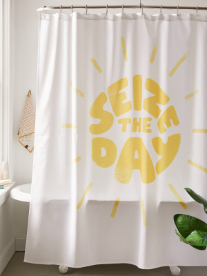 Phirst For Deny Seize The Day Shower Curtain