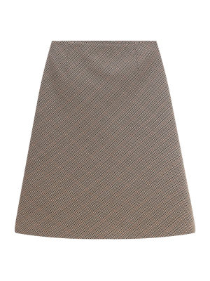 Maison Margiela Houndstooth A-line Midi Skirt