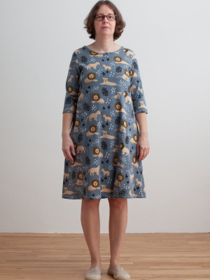 Women's Helsinki Dress - Lions Slate Blue