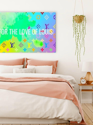 For The Love Of Louis Canvas Wall Art