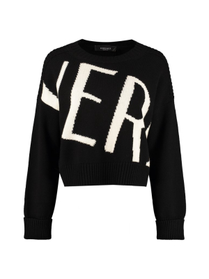 Versace Logo Intarsia Sweater