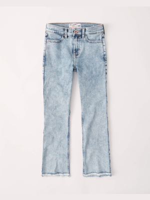 High Rise Ankle Flare Jeans