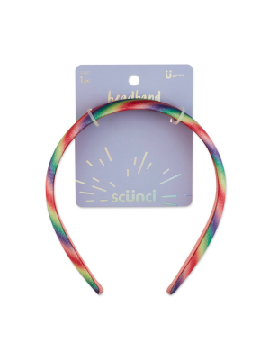 Scunci Padded Rainbow Sparkle Headband