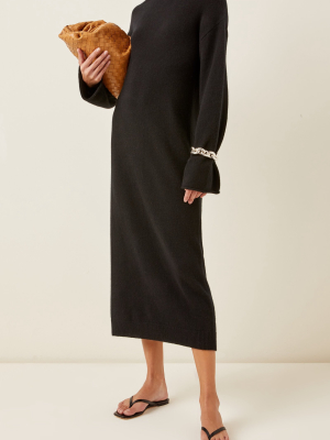 Angelica Cashmere Turtleneck Midi Dress