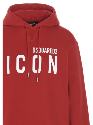 Dsquared2 Icon Print Hooded Sweatshirt