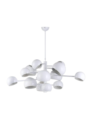 Modern Stellae Chandelier - White