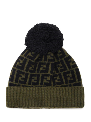 Fendi Ff Logo Beanie