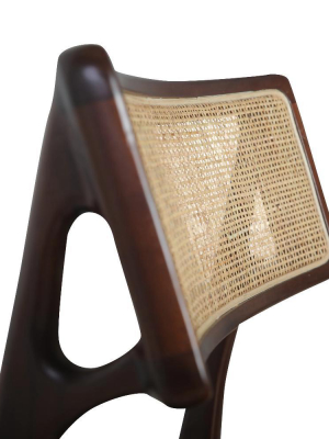 Teak Razzia Cane Dining Chair