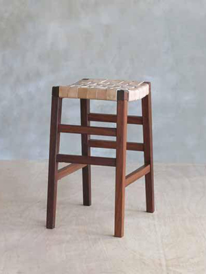 Masaya Leather Barstool