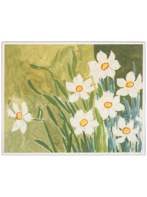 Paule Marrot, Fleurs Blanche By Natural Curiosities Framed