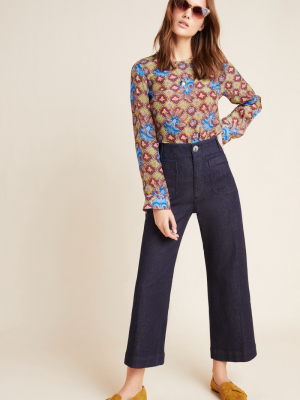 Capra Wide-leg Denim Trousers