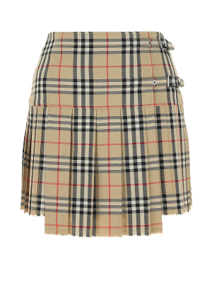 Burberry Vintage Check Pleated Skirt