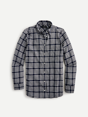 Classic-fit Boy Shirt In Frost Plaid Flannel