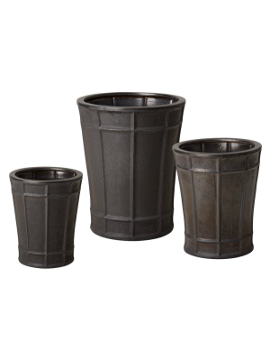 Set Of 3 Varro Pots