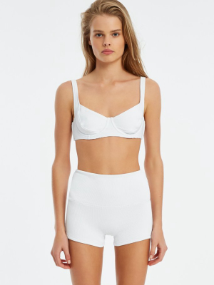 Signature Boy Short - White