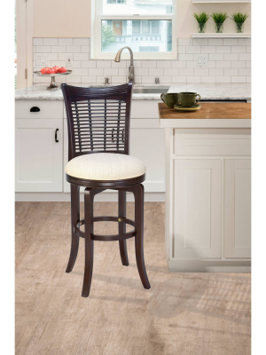 30" Bayberry Swivel Barstool Wood/cherry - Hillsdale Furniture